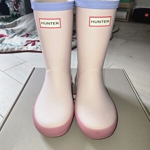 Hunter Pastel Pink and Blue Rain Boots